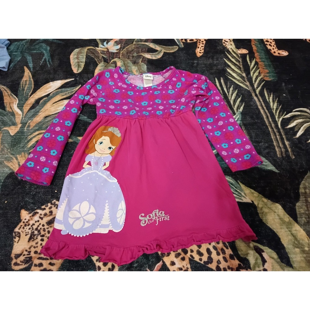 Disney Sofia The First 2013 Dress Girls Size 4T Pink Purple